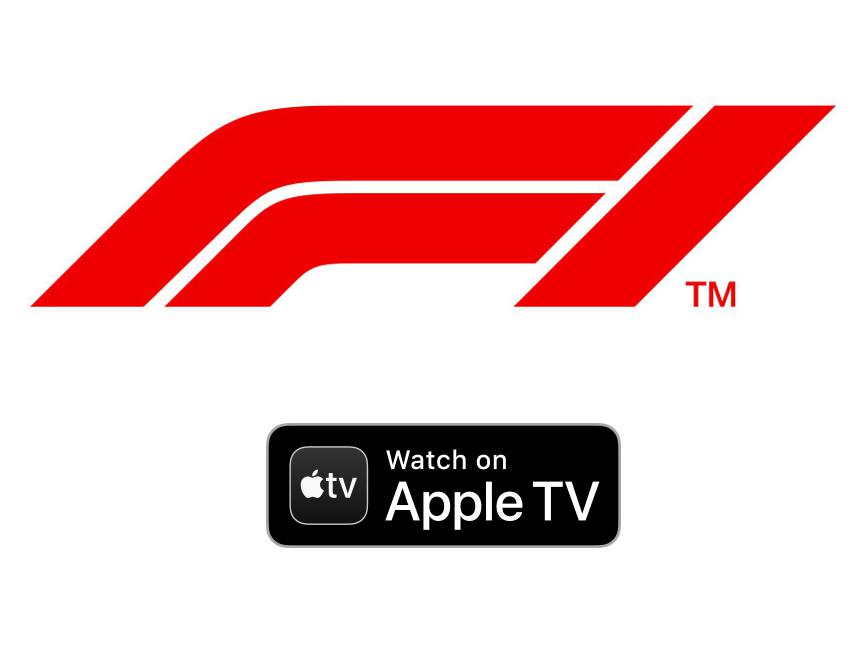 F1 logo and Apple TV logo