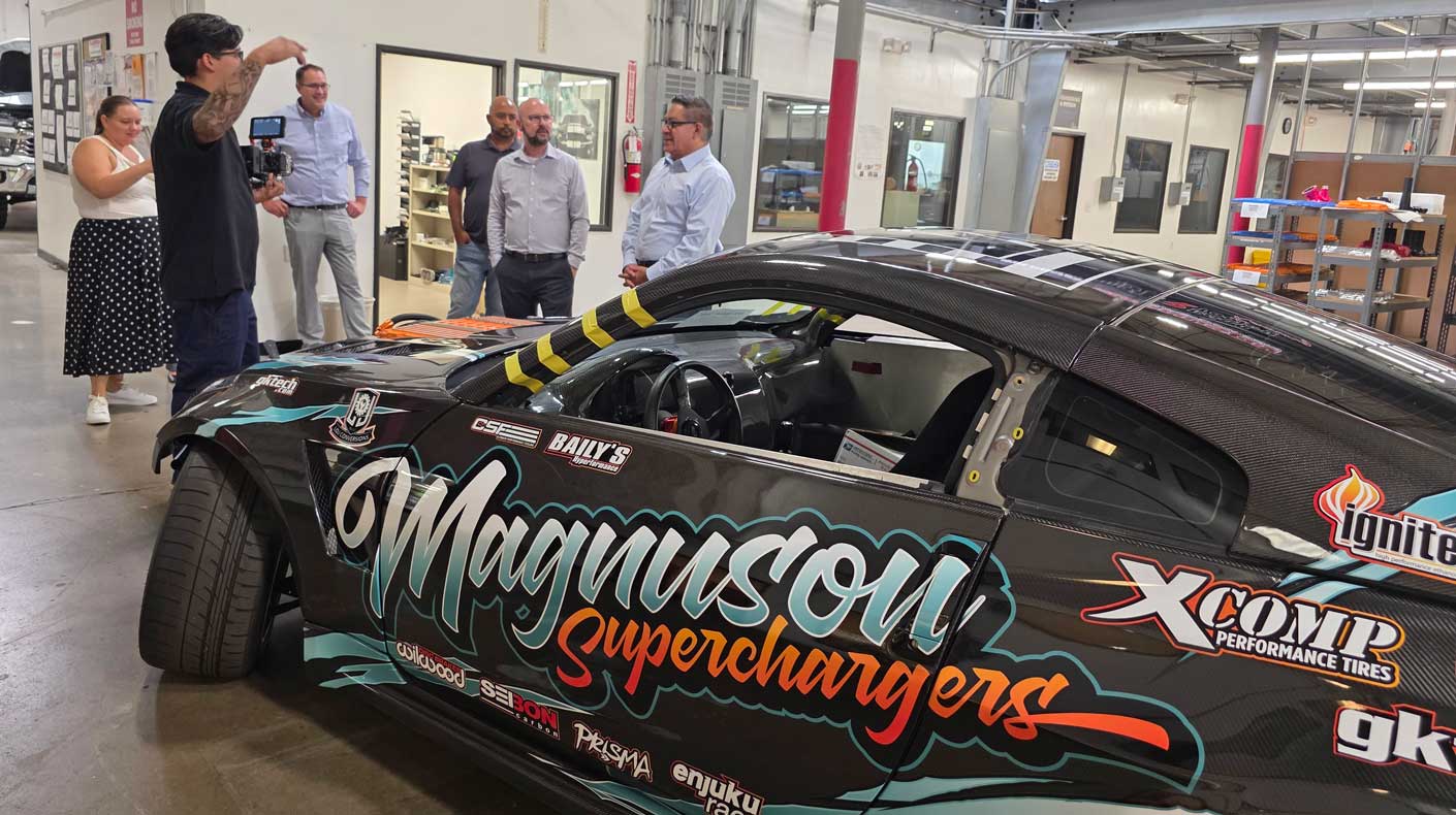 U.S. Rep. Carbajal at Magnuson Superchargers.