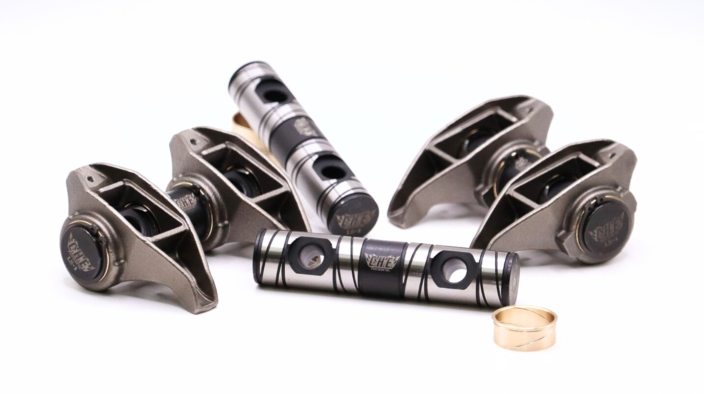 The CHE Precision shaft-mount LS trunnion kit.