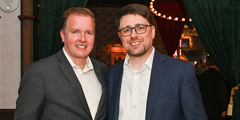 West Virginia Sen. Mark Maynard (left) and Christian Robinson, PRI’s senior director of federal government affairs.