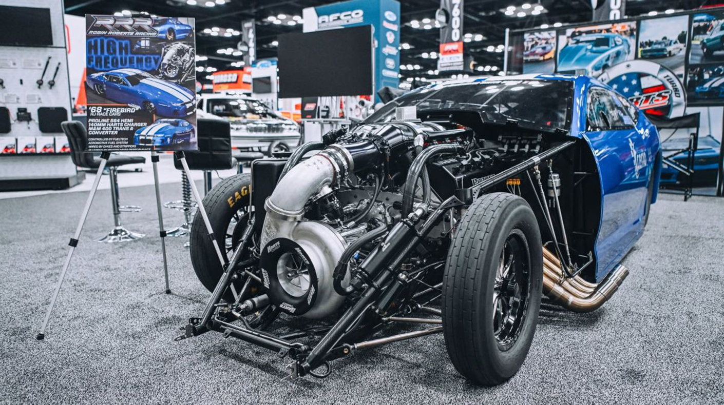 Car on the PRI Show floor.