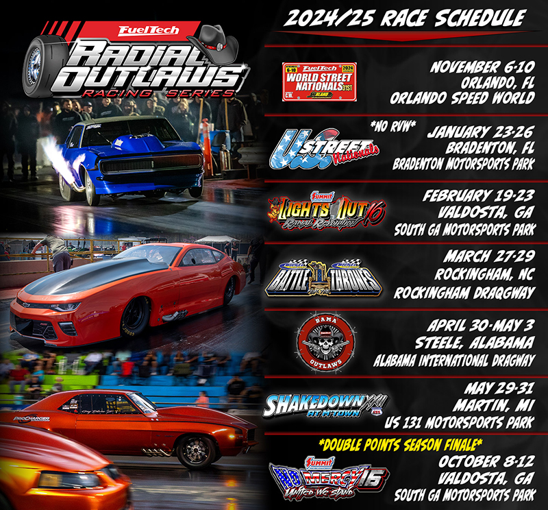 Radial Outlaws Schedule 2025