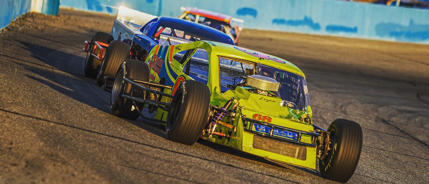 Car on track at Wenatchee