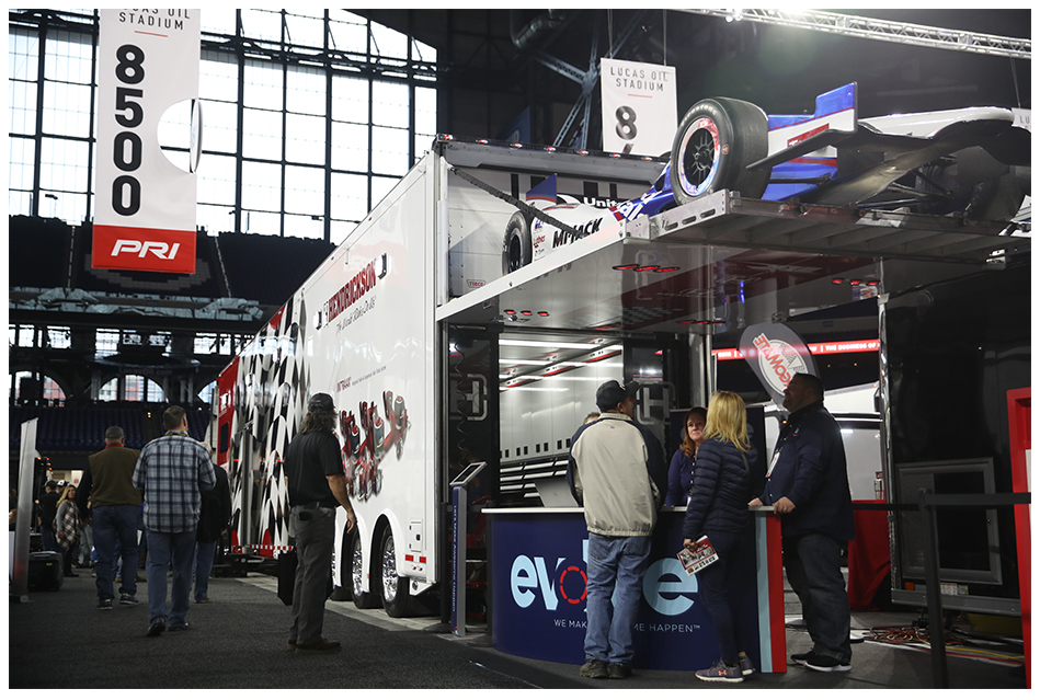 Trailer Exhibits at the PRI Trade Show Performance Racing Industry