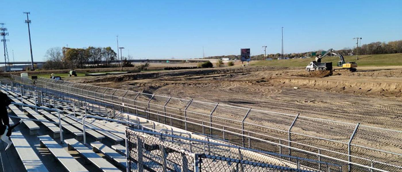 Circle City Raceway in the build process