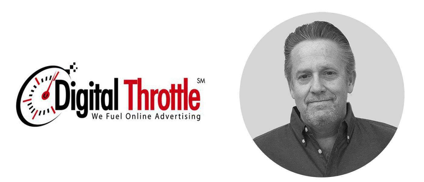 John Covan headshot, Digital Throttle logo