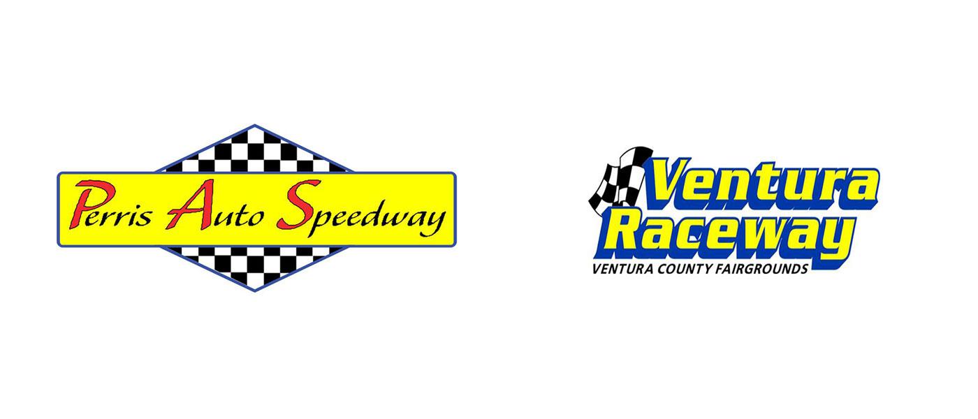 Perris Auto Speedway (PAS) and Ventura Raceway logos