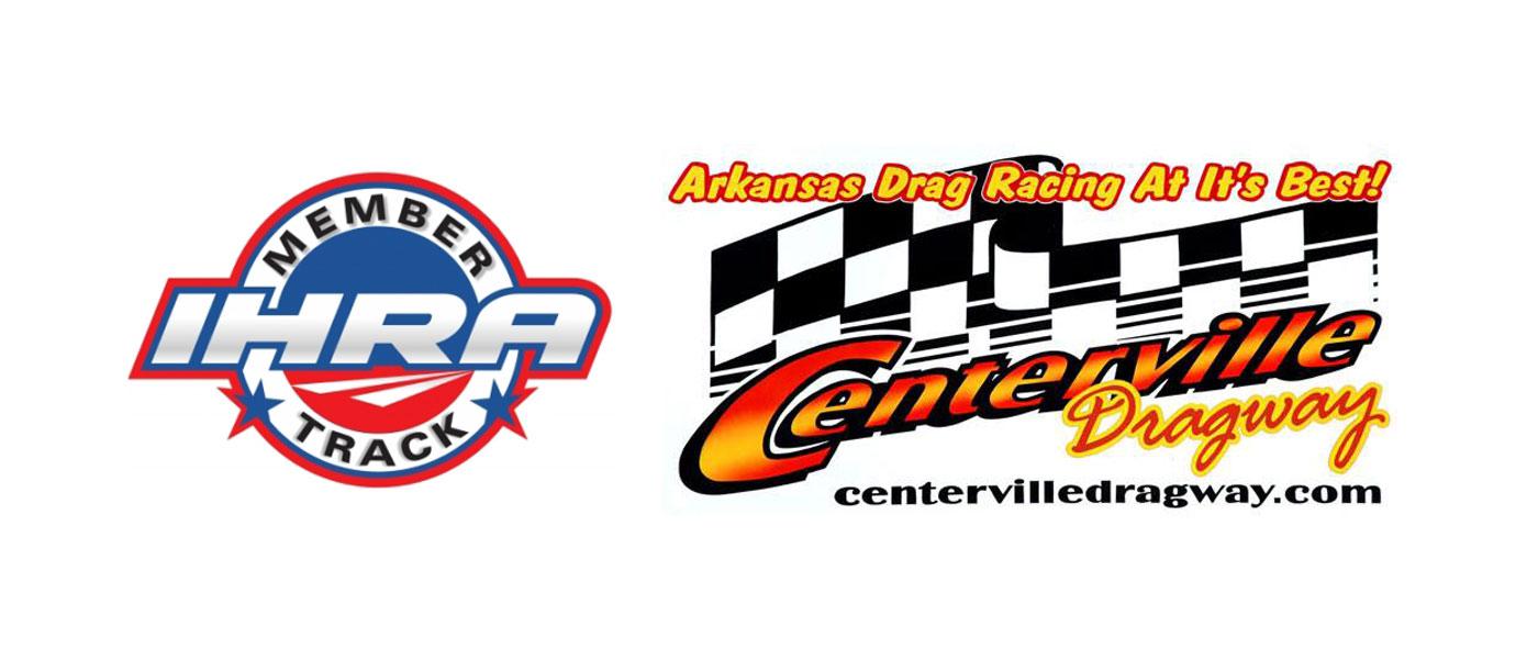 International Hot Rod Association (IHRA) logo, Centerville Dragway logo