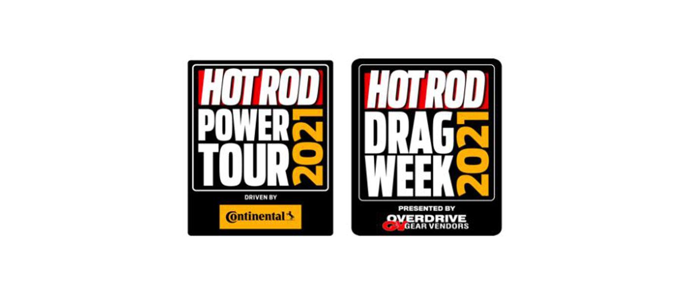 HOT ROD Power Tour logo and HOT ROD Drag Week logo