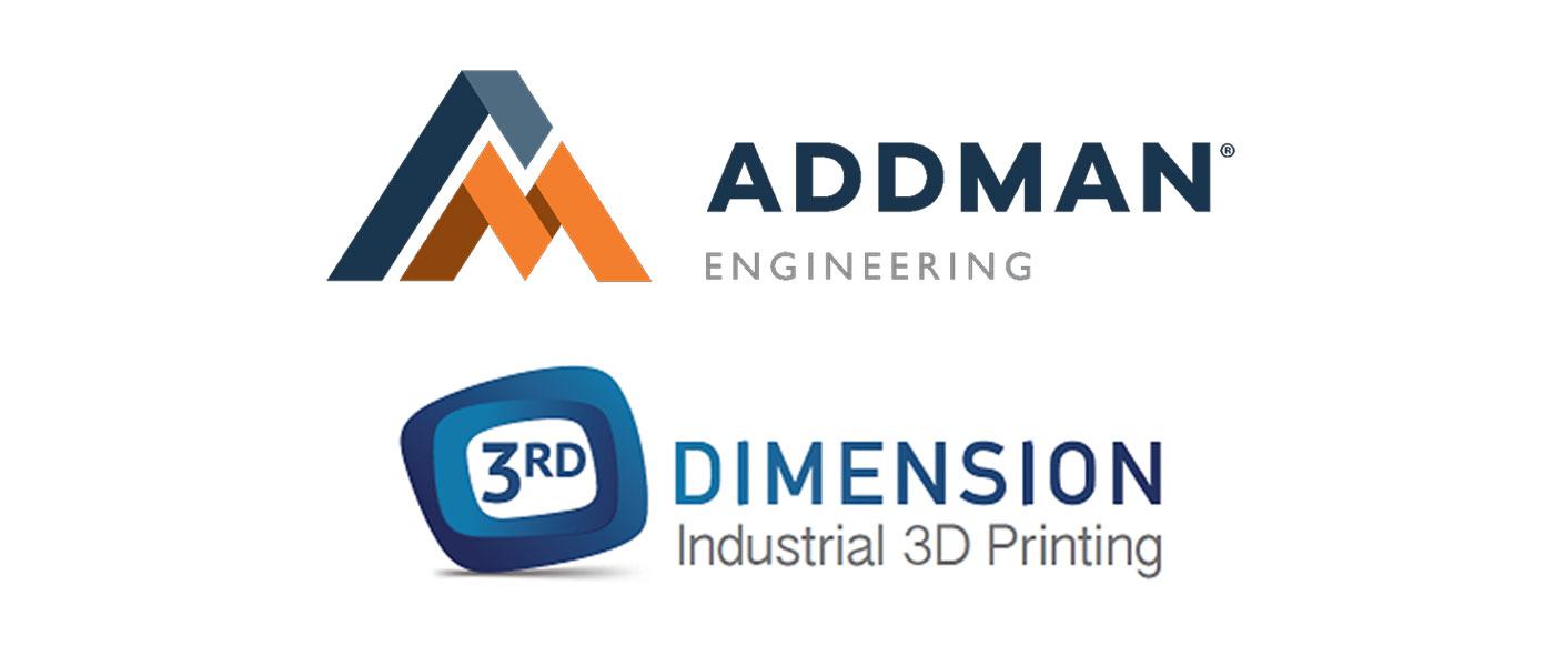 ​​​​​​​Addman Engineering Group logo, 3rd Dimension Industrial 3D Printing logo