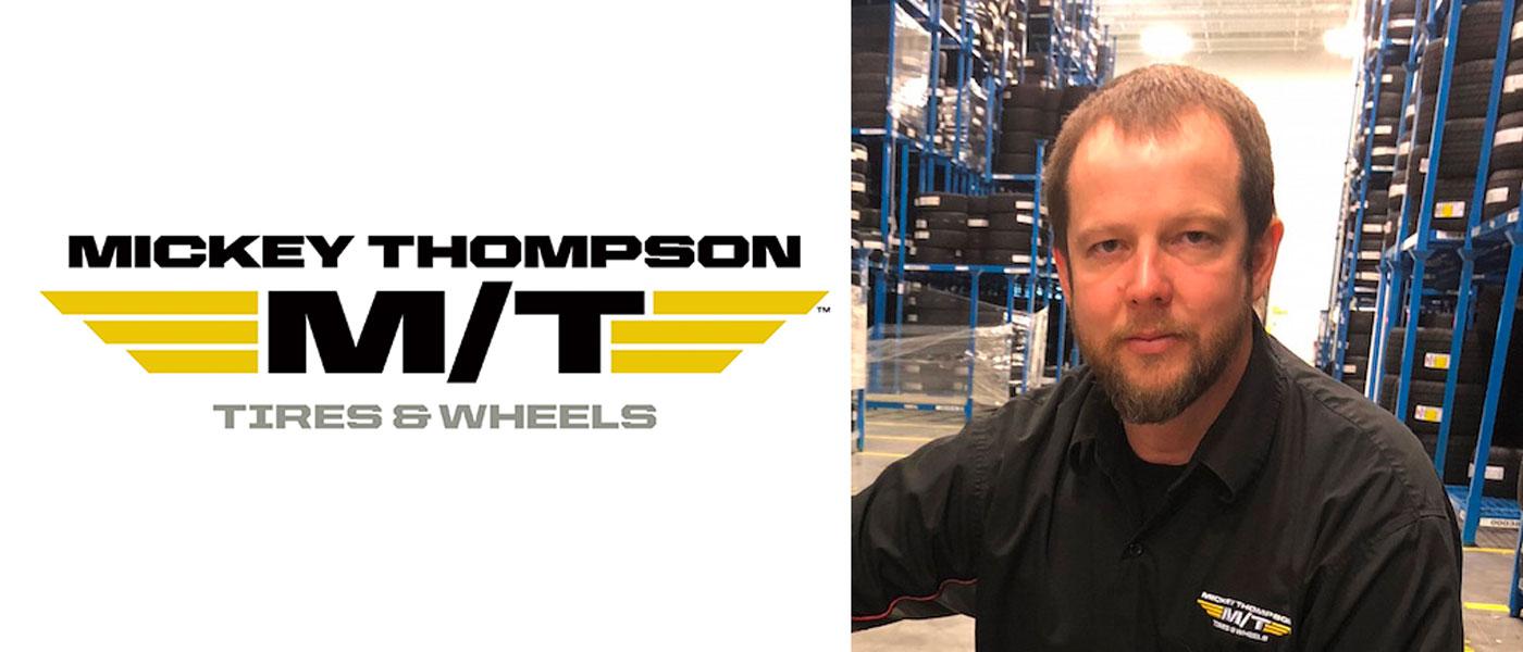 ​​​​​​​Mickey Thompson Tires & Wheels logo, photo of Jason Moulton, company director of motorsports