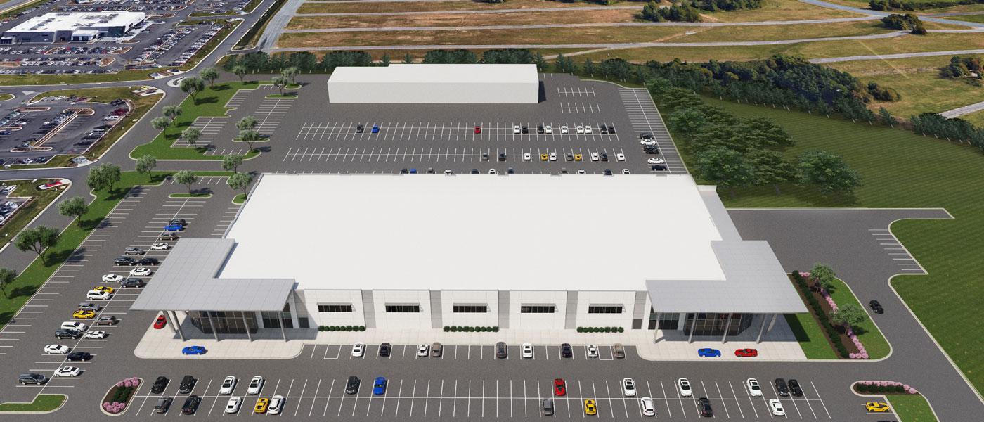 Renderings of GM's new Charlotte Technical Center