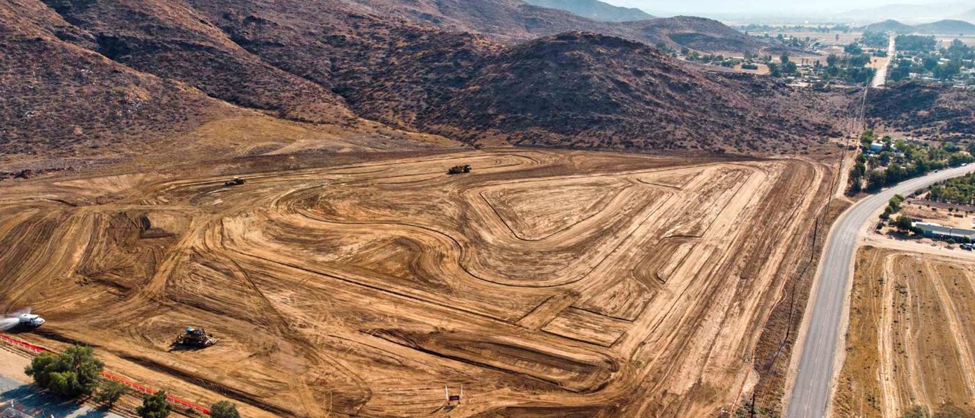 aerial image of K1 Circuit groundbreaking