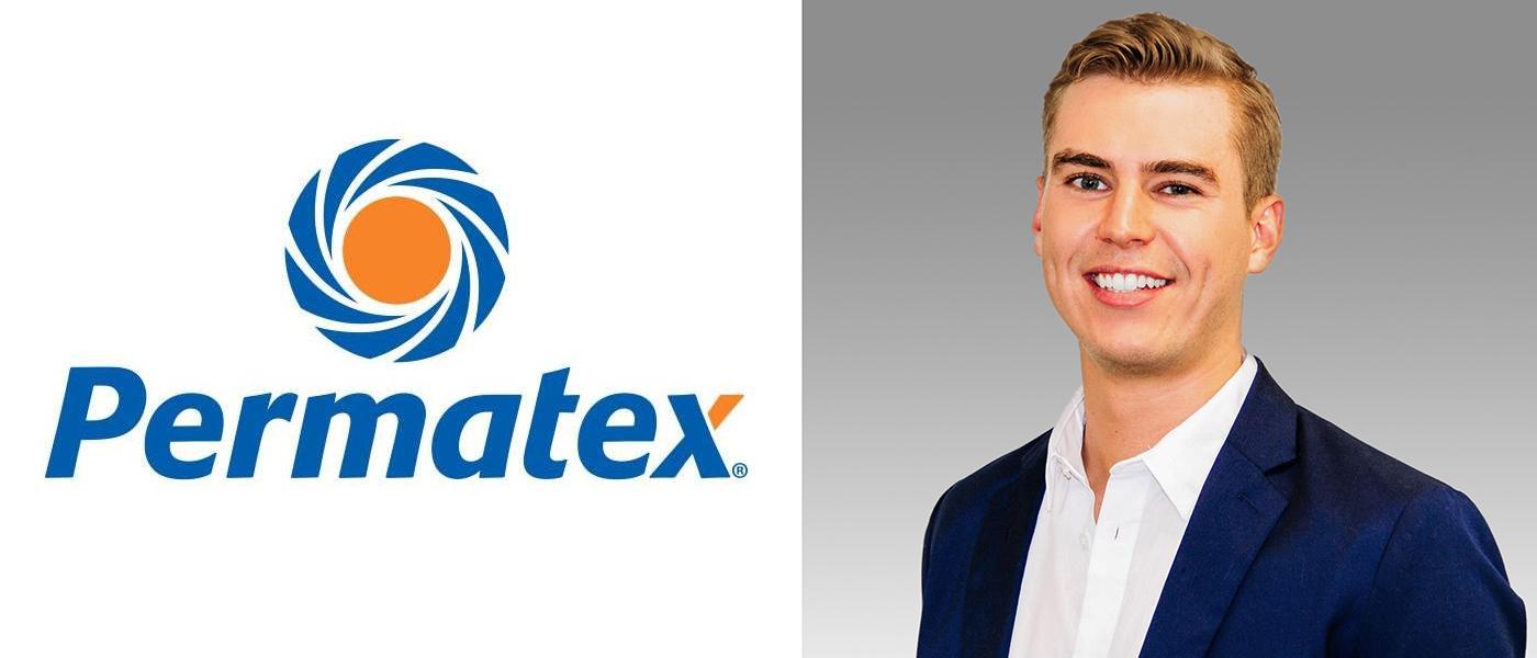 Permatex logo, Ben Grueser headshot