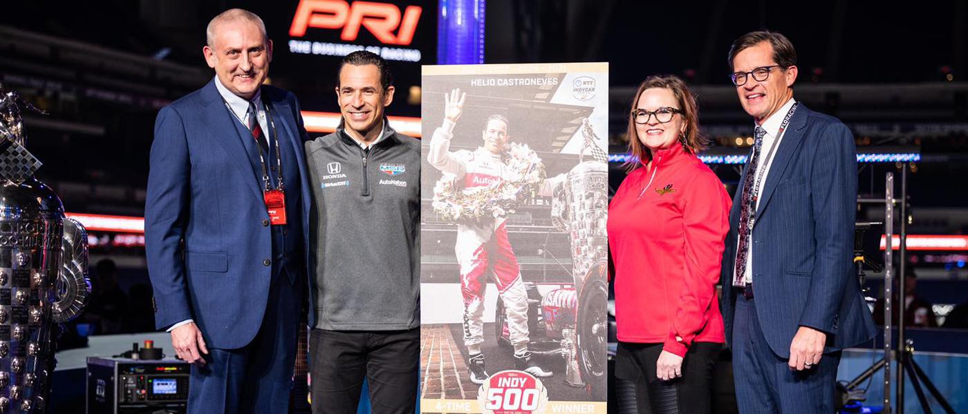’22 Indy 500 Ticket Celebrates Castroneves Fourth Win, Revealed At PRI 2021
