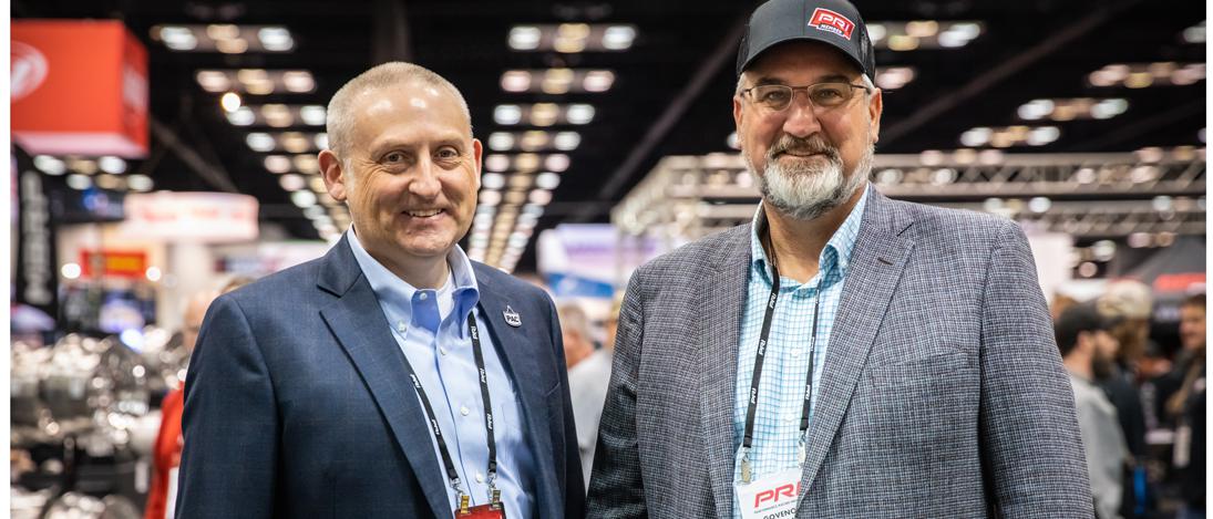 Indiana Governor Tours 2021 PRI Show 