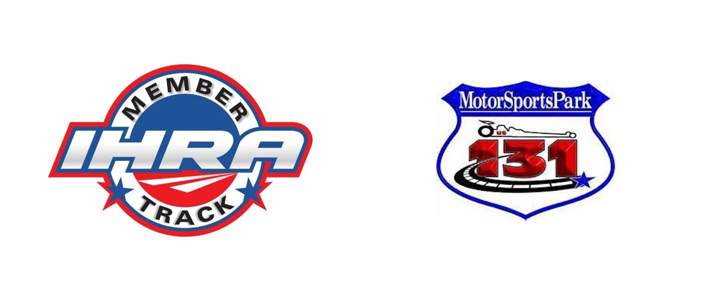 IHRA logo, US 131 Motorsports Park logo