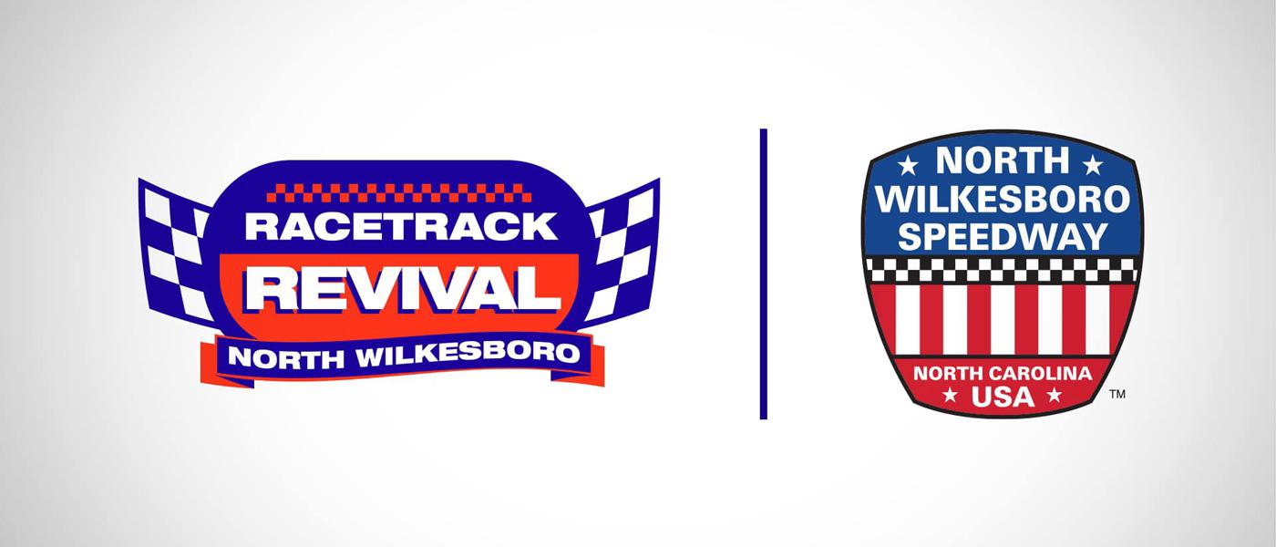 Racetrack Revival logo, North Wilkesboro Speedway logo