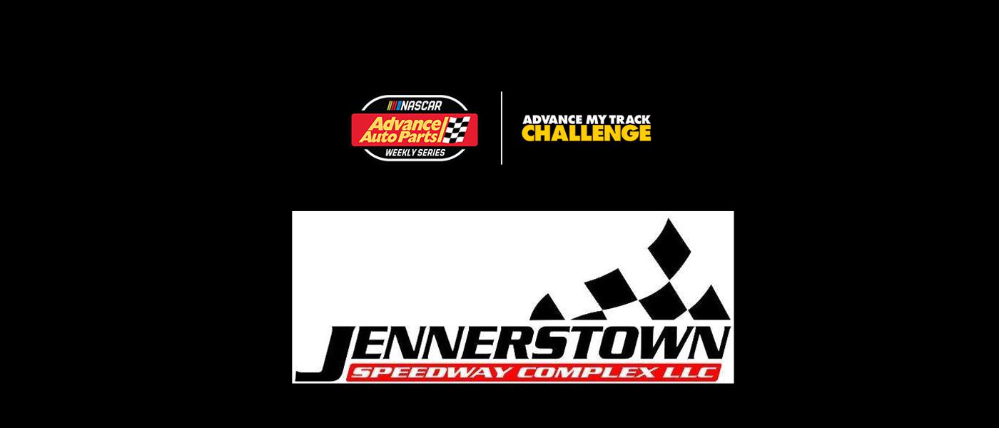 Advance My Track Challenge logo, NAAPWS logo, Jennerstown Speedway logo