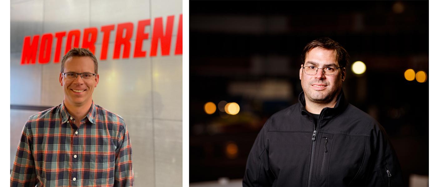 Eric Tingwall, left, and Mike Galimi, right. Photos courtesy of MotorTrend Group