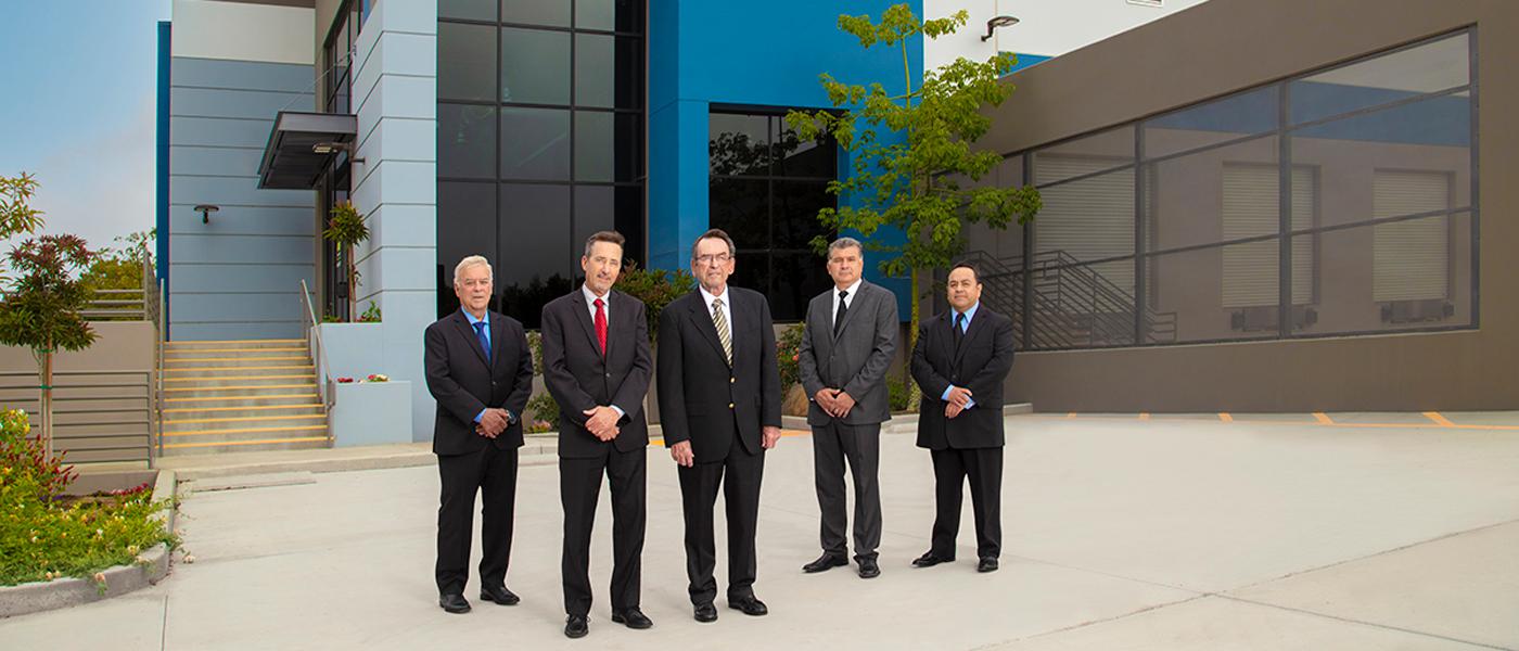 (Left to right) Jim Fornear, Jeff Kritzer, Don Henthorn, Javier Arias and Rudy Diaz