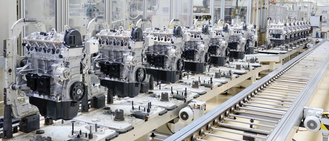 internal combustion engine production plant