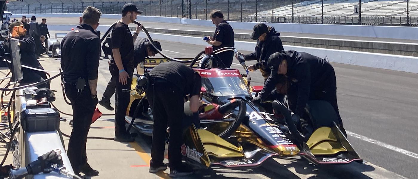 Indycar testing at Indianapolis Motor Speedway