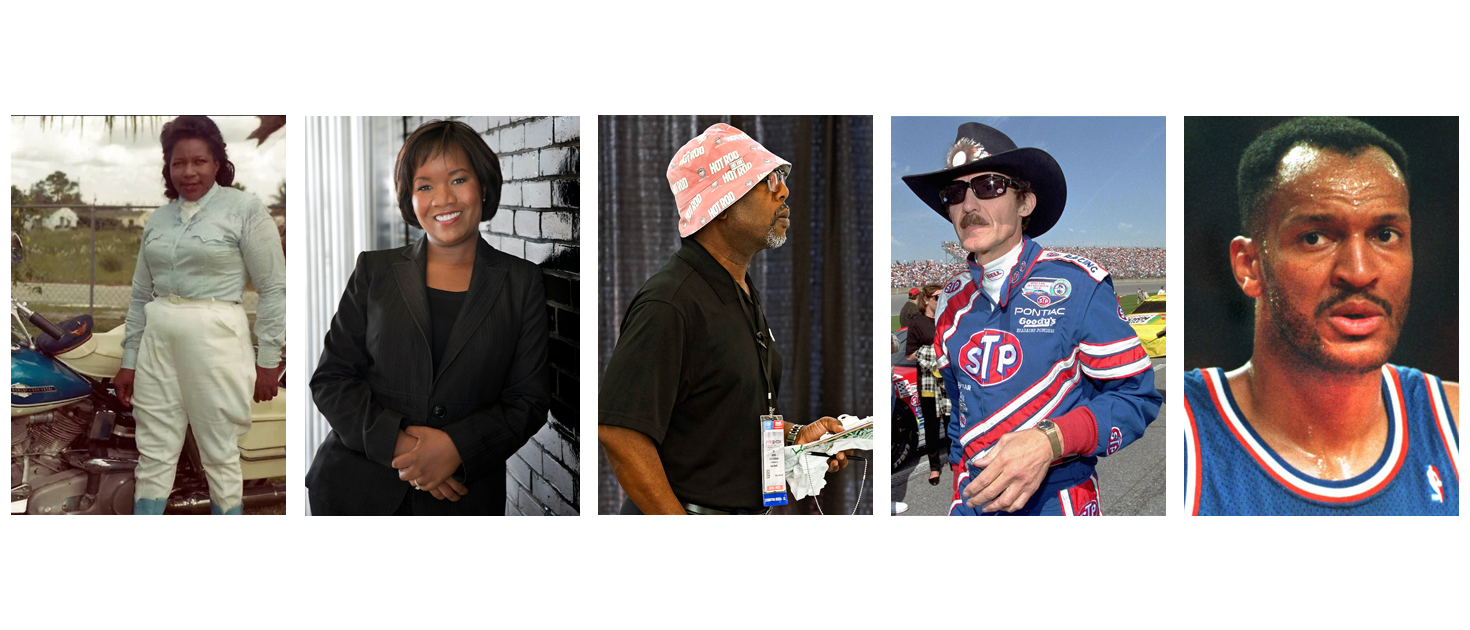 Bessie Stringfield, Crystal Windham, KJ Jones, Richard Petty, and Larry Nance Sr., AAAA 2024 Hall of Fame Inductees