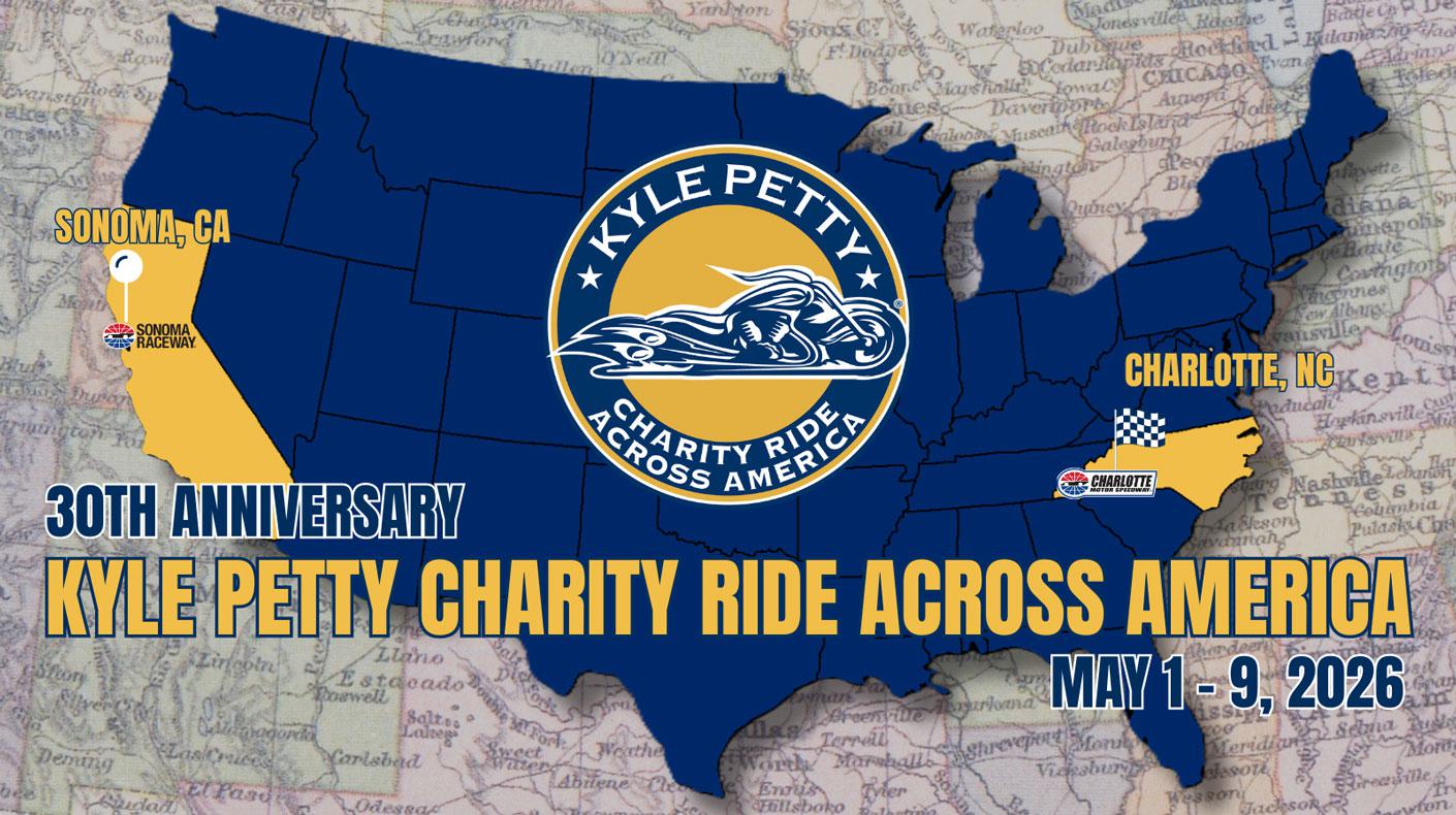 Kyle Petty Charity Ride Announces 30th Anniversary Coast-to-Coast Route