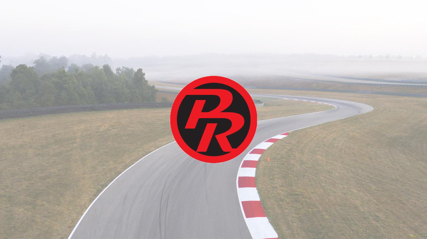 Pitt Race logo overtop Pitt Race track image for PRI News