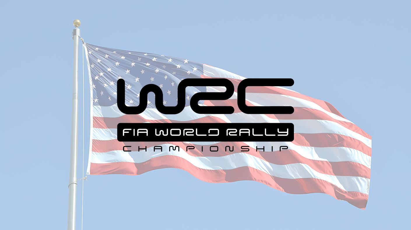 WRC logo over American flag