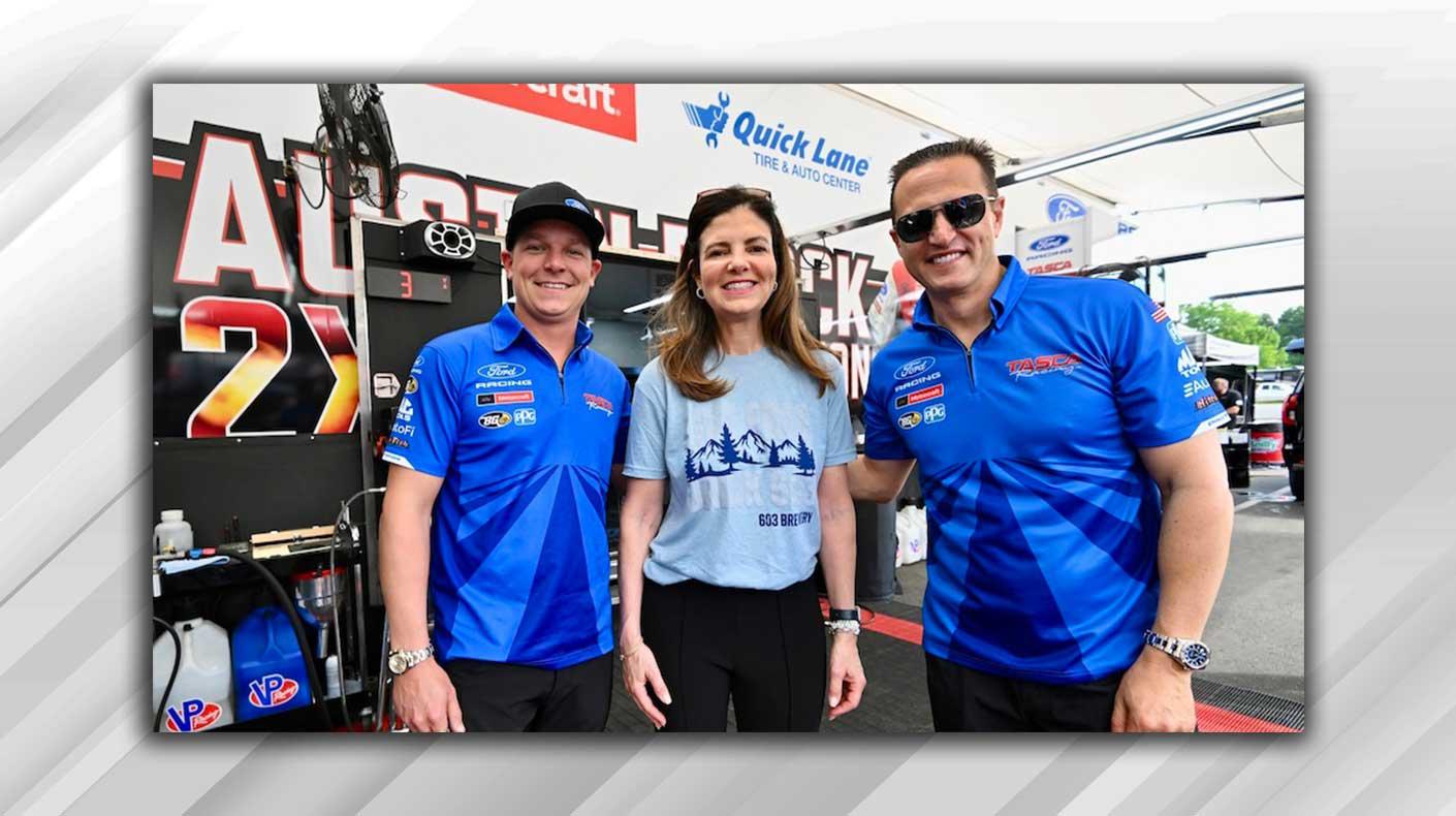 New Hampshire Governor Kelly Ayotte at NHRA event.