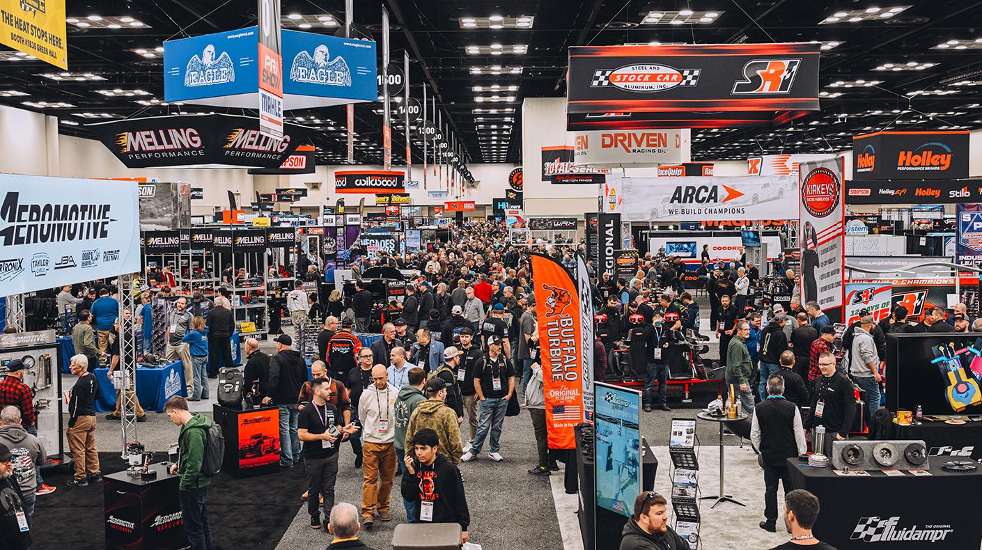 A crowded PRI Show floor.