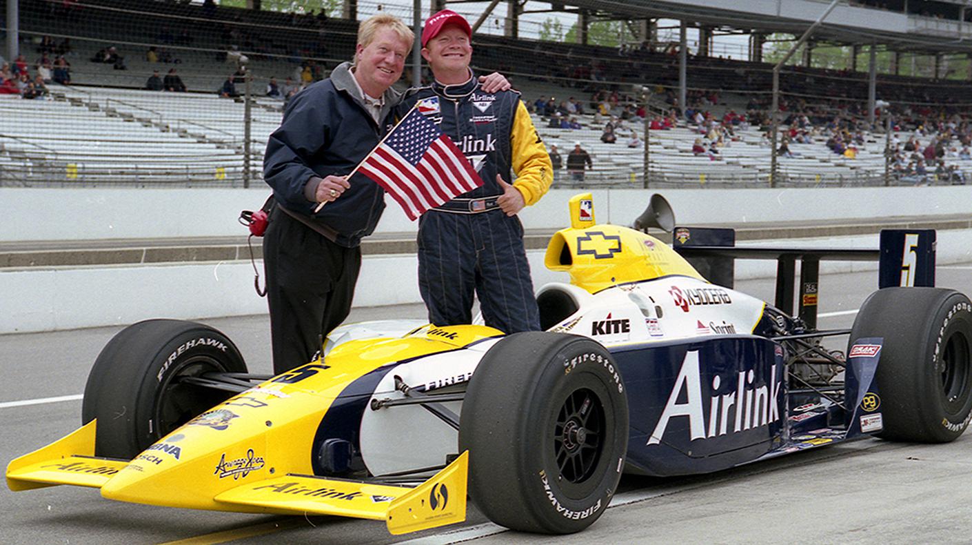 Rick Treadway after qualifying for the 2002 Indianapolis 500.