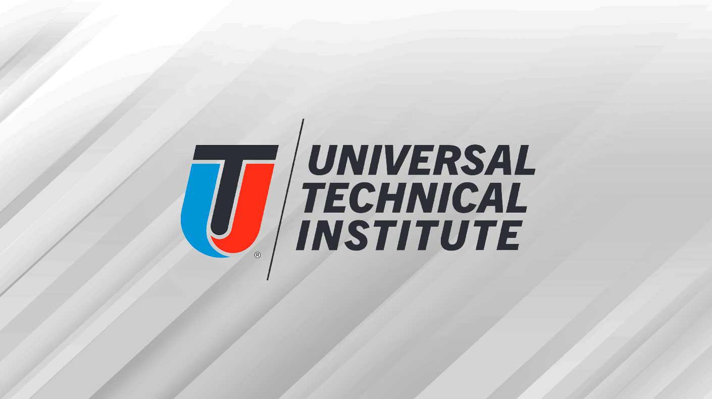 Universal Technical Institute UTI logo on a background.