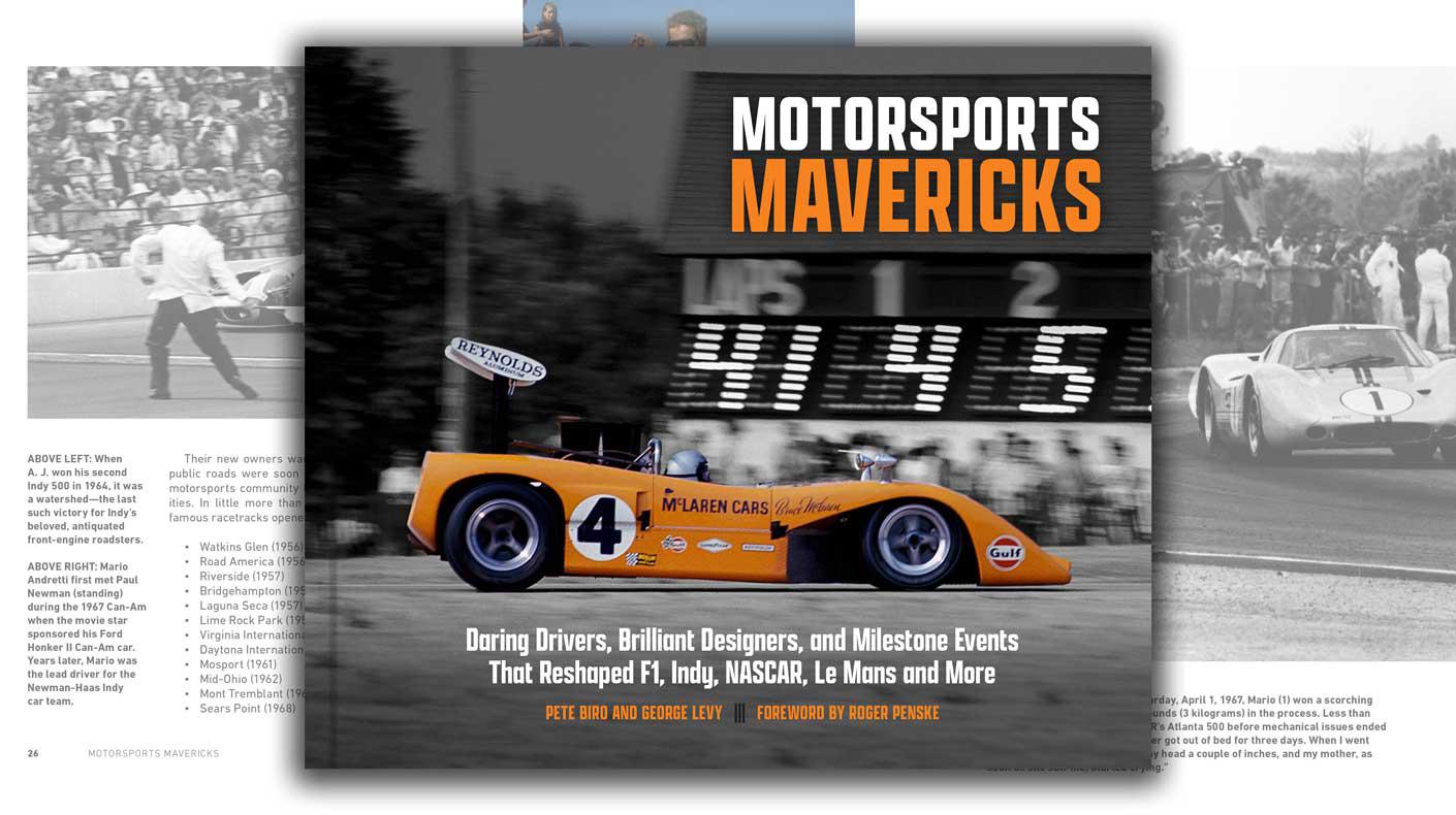 Motorsports Mavericks book cover and preview.