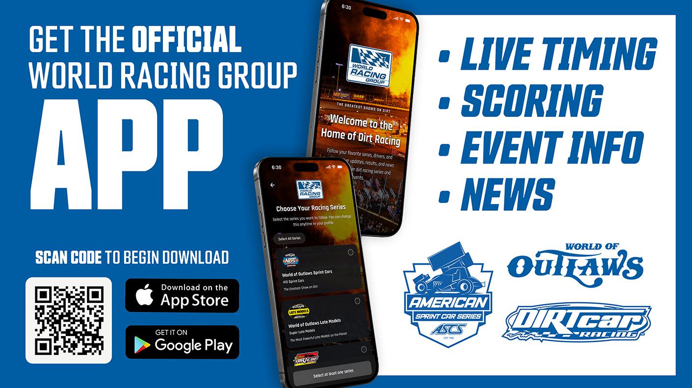 World Racing Group app graphic.