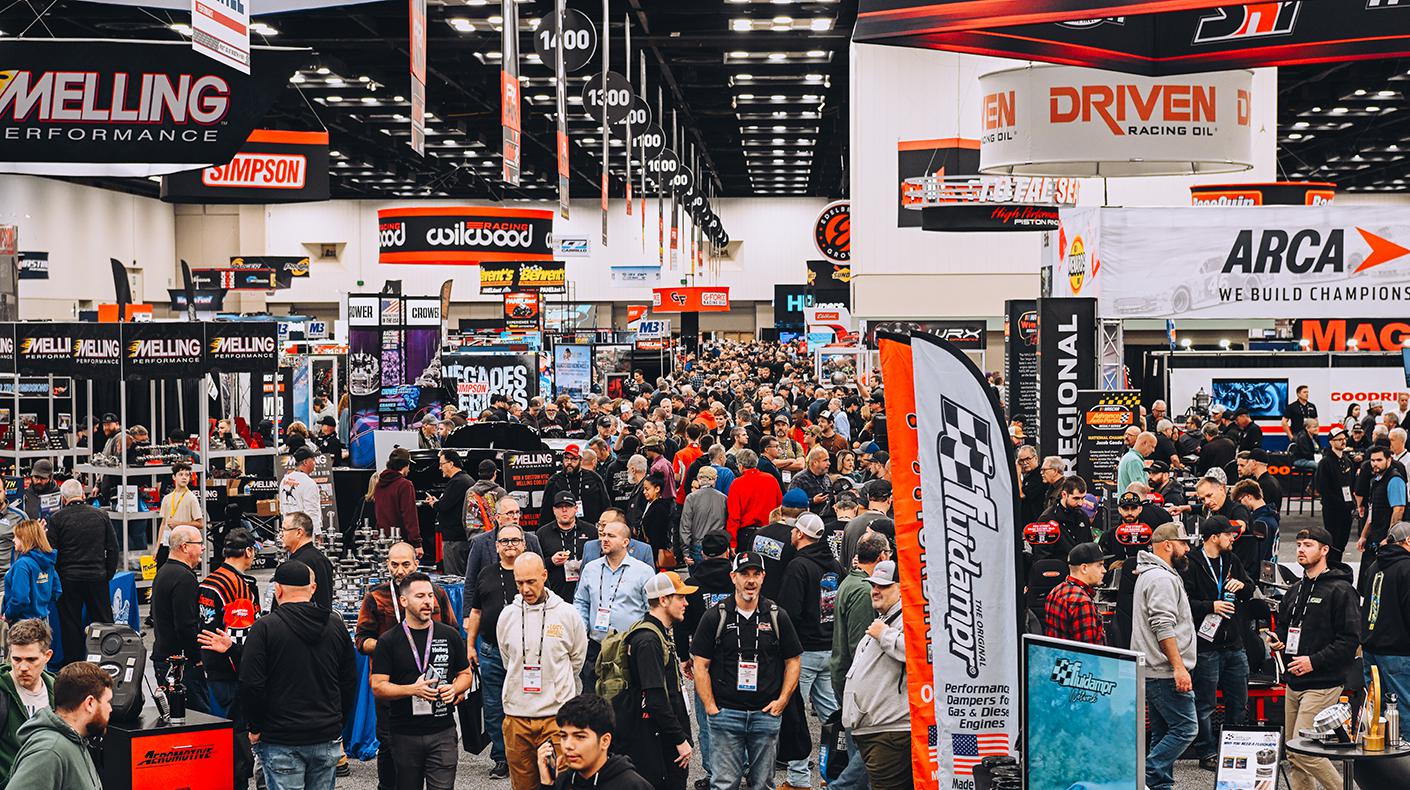 A crowded PRI Show floor.