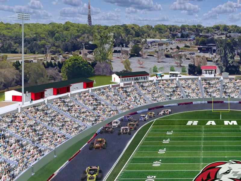 North Carolina’s Bowman Gray Stadium rendering