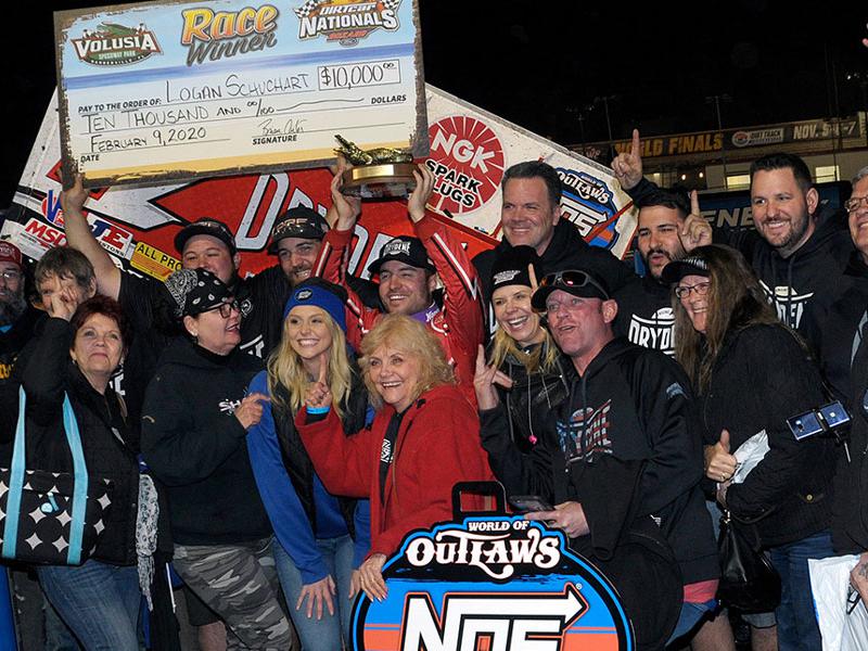 Photo of Victory Lane by Steve Bischoff courtesy of World of Outlaws