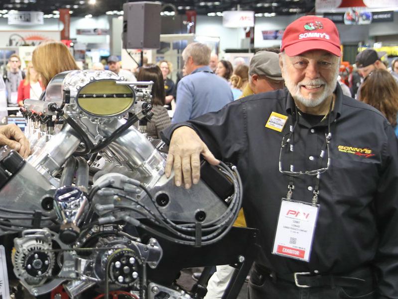 Sonny Leonard, pictured above, at the 2019 PRI Trade Show