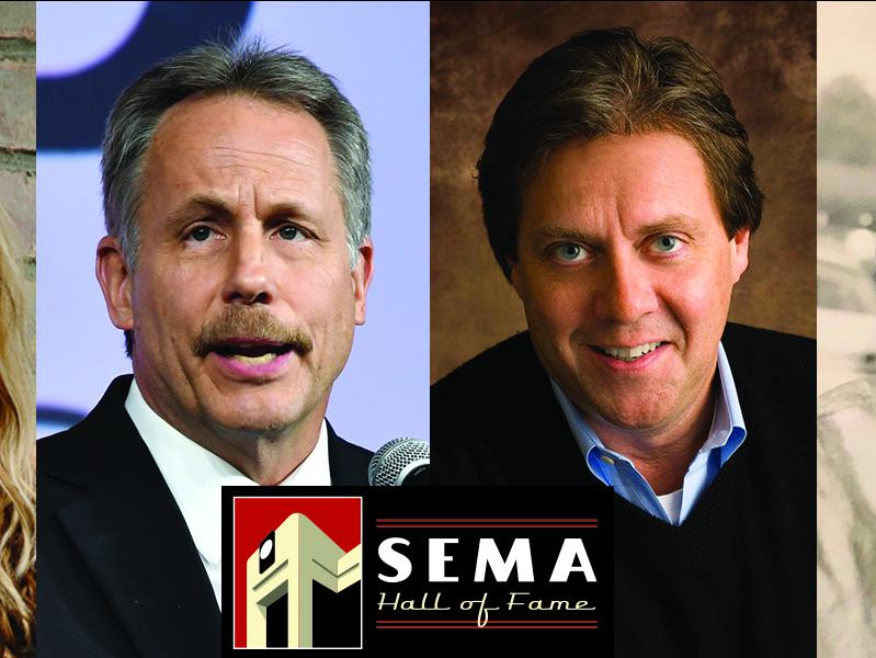 SEMA Hall of Fame members are the late Jessi Combs, Rick Love, Bob Moore, and Carl Schiefer