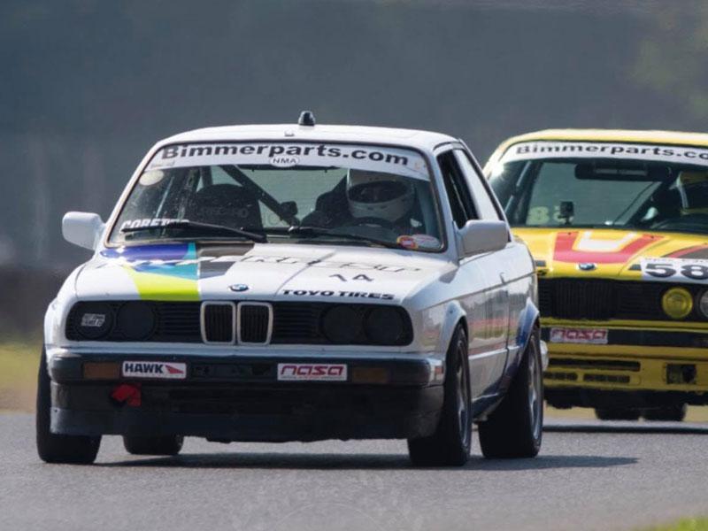 Street cars converted to race cars