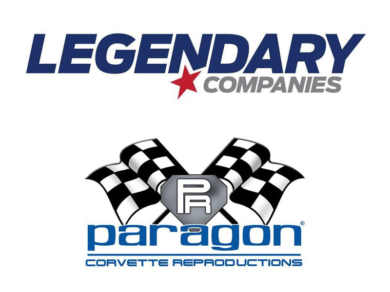 Legendary Companies, Paragon Corvette Reproductions logos