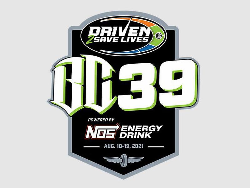 Driven2SaveLives BC39 powered by NOS Energy Drink logo