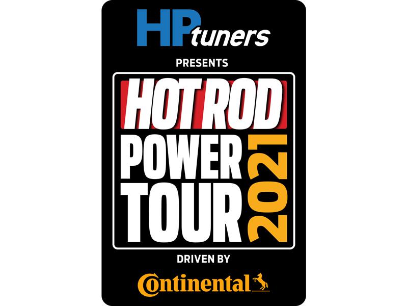HOT ROD Power Tour Presented by HP Tuners and Driven by Continental Tire logo