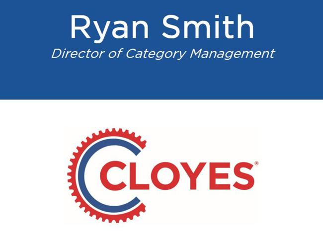 Ryan Smith has been promoted to director of Category Management for Cloyes Gear and Products.