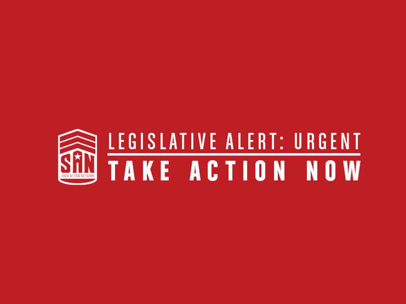 SEMA Action Network (SAN) Legislative Alert: Urgent. Take Action Now