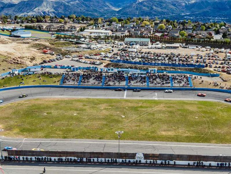 aerial image of Wenatchee Valley’s Super Oval in East Wenatchee, Washington