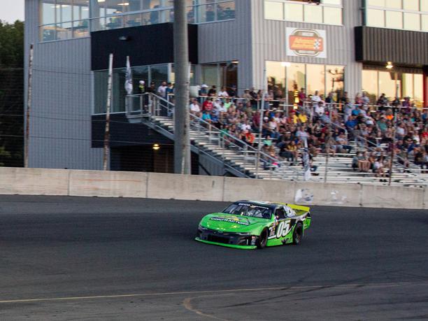 Two weekly NASCAR cars on track